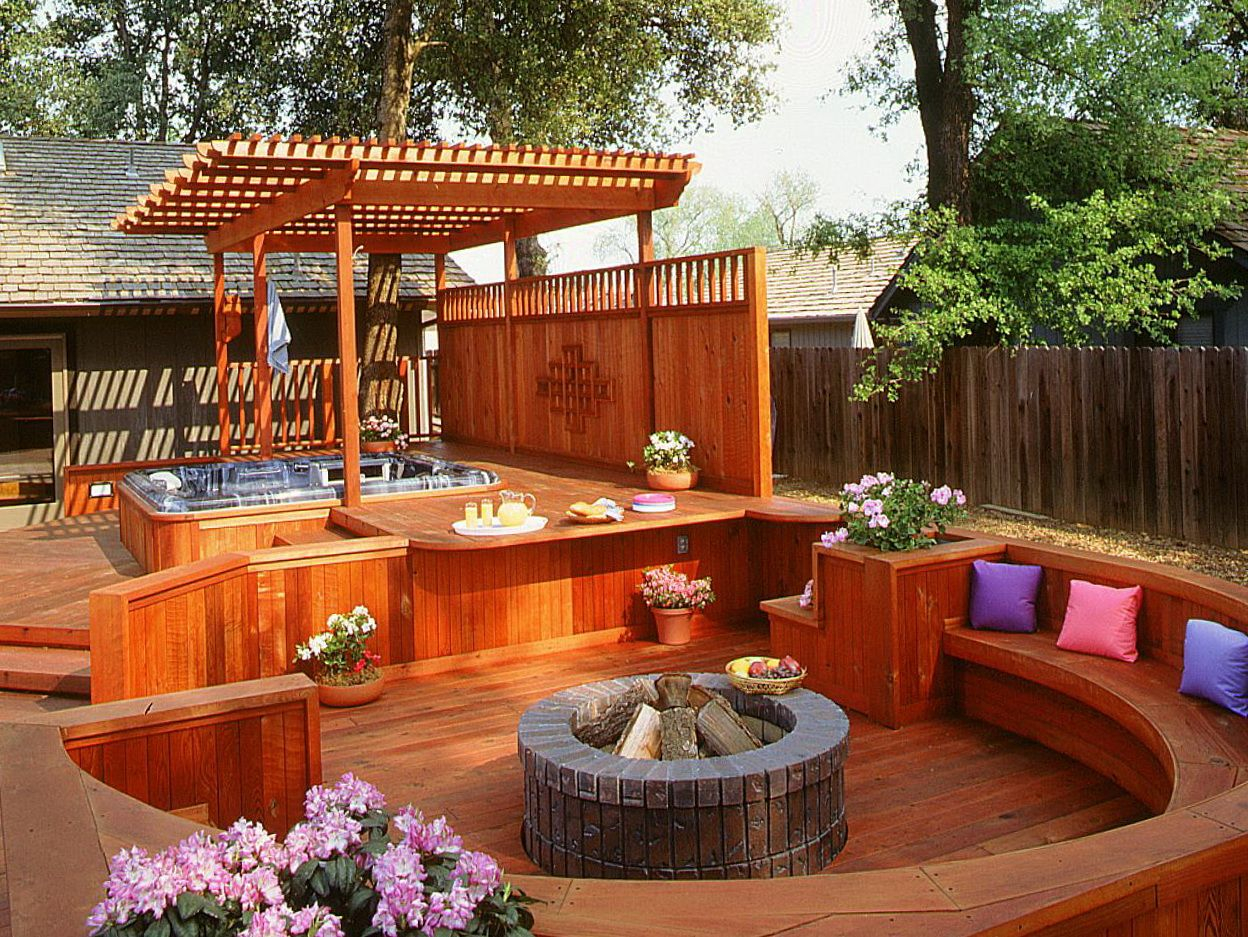 Small Deck Ideas With Hot Tub Home Design Ideas Backyard Hot pertaining to sizing 1248 X 937