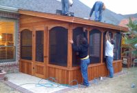 Small Screen Room With Door On The Side Hundt Patio Covers And Decks in sizing 1200 X 900