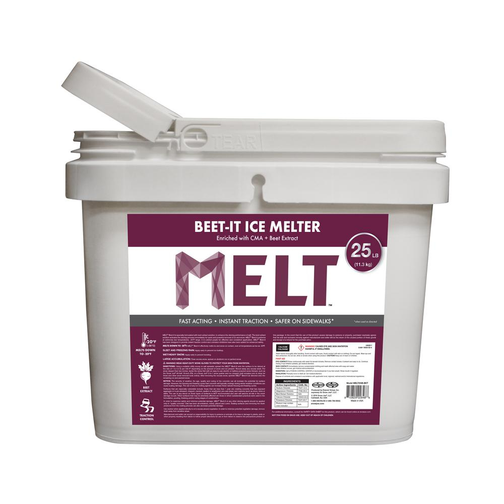 Snow Joe Melt Beet It 25 Lb Ice Melter With Cma And Beet Extract with regard to proportions 1000 X 1000