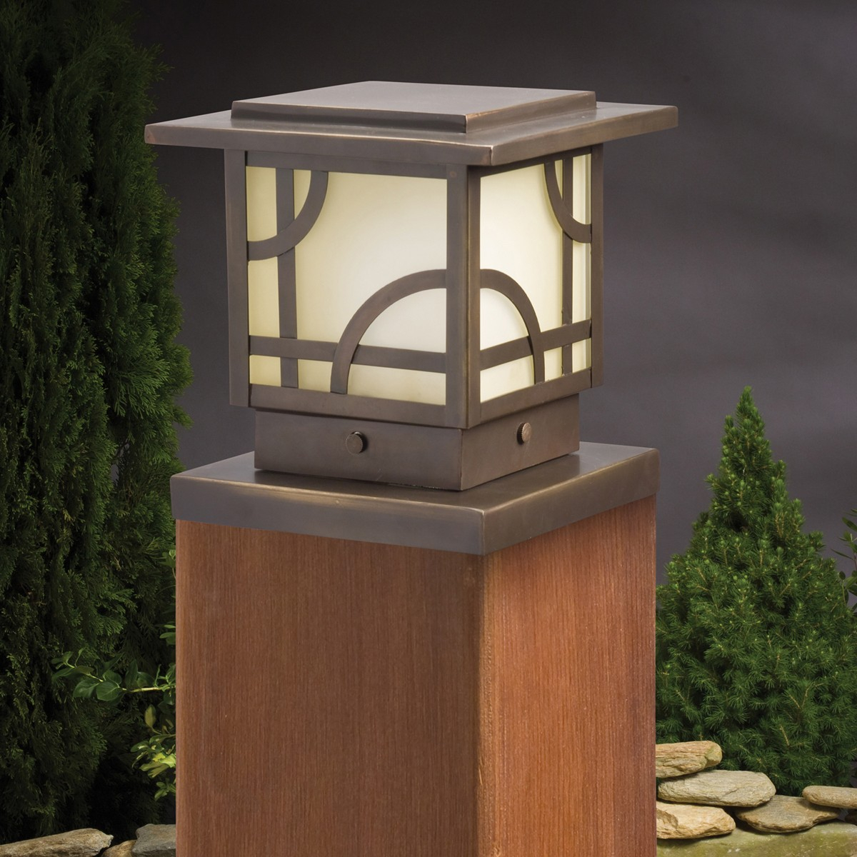Solar Led Deck Post Lighting Lilianduval throughout proportions 1200 X 1200
