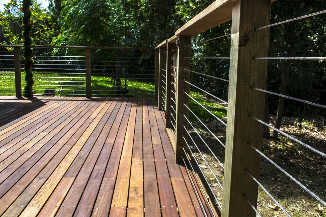 Spotted Gum Deck With Handrail Balustrade Spruce Quality Decks in sizing 1100 X 733