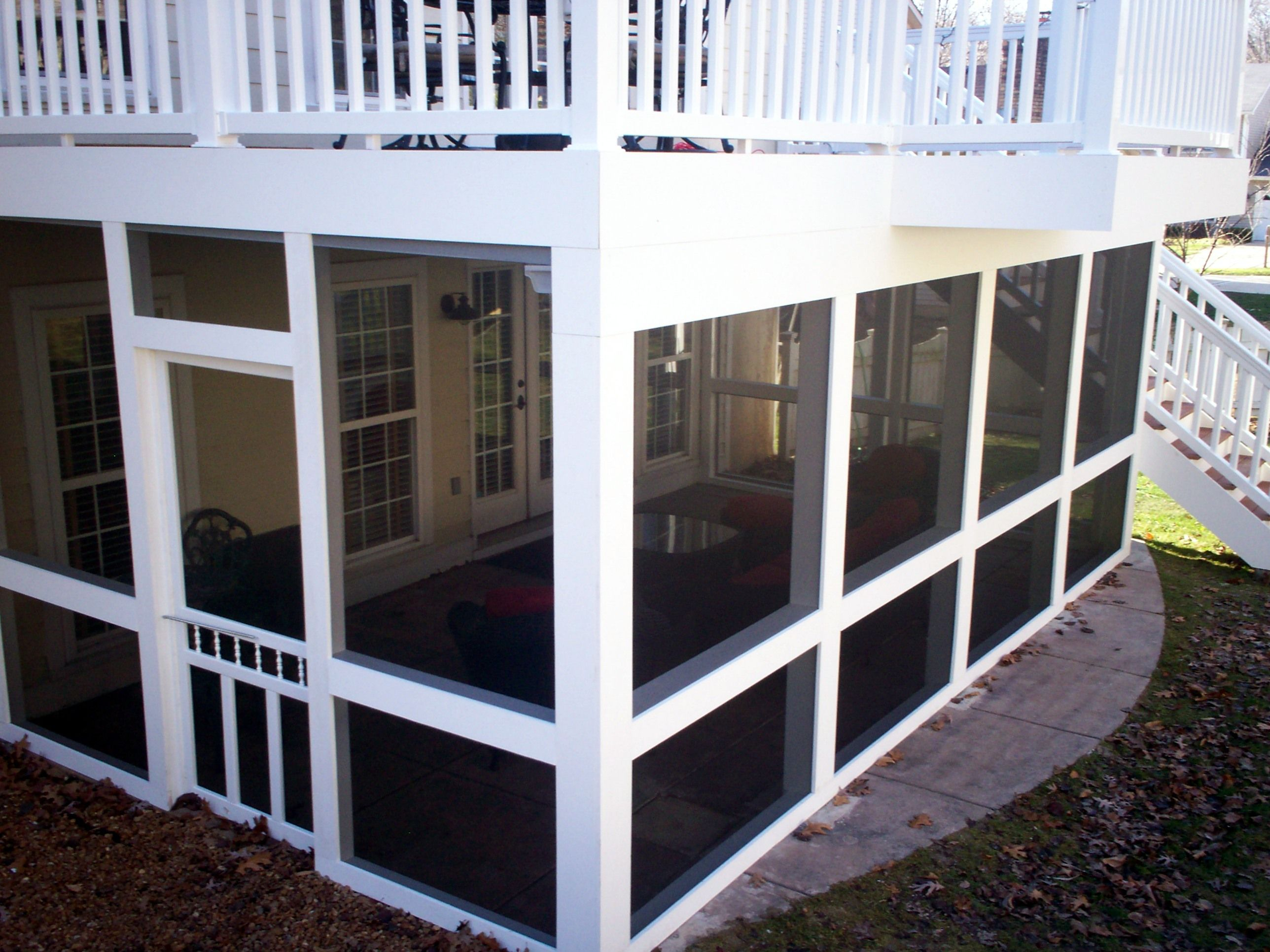 St Louis Screened Patio Enclosures With Underdecking Archadeck with regard to size 2576 X 1932