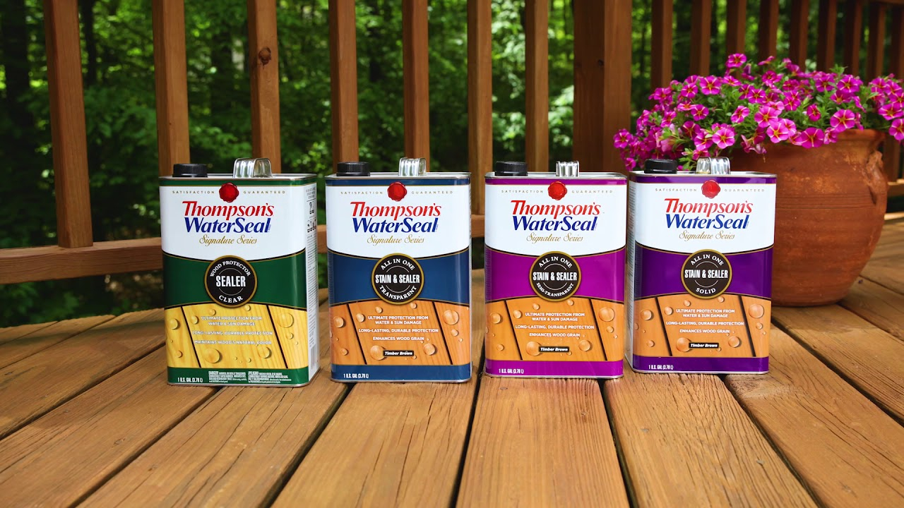 Stain Your Deck In Two Simple Steps Thompsons Waterseal Signature inside sizing 1280 X 720