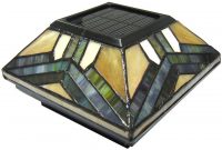 Stained Glass Solar Post Cap Light Gardeners Supply Fence within size 840 X 1120