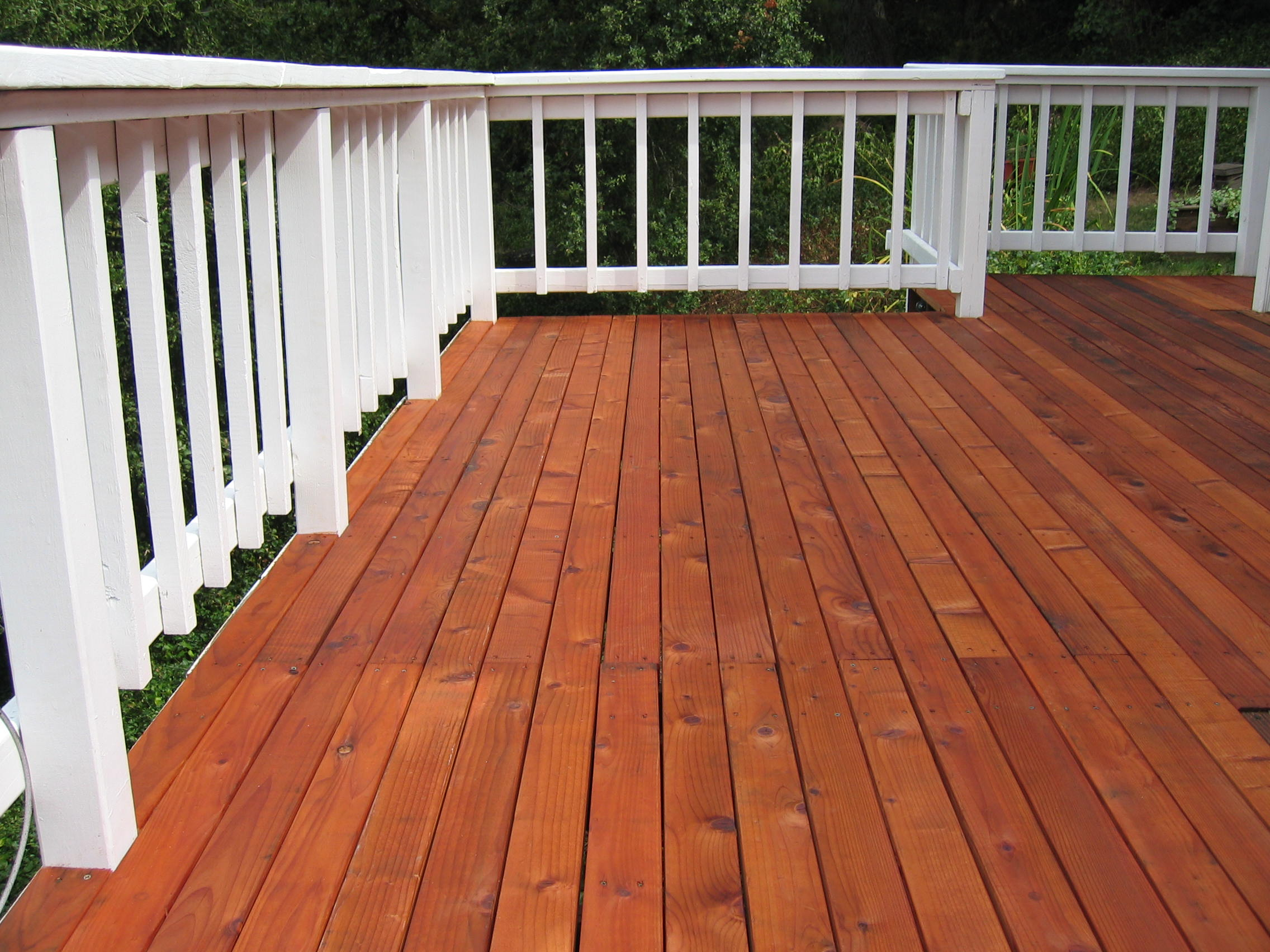 Staining A New Redwood Deck Furniture Home Decor intended for size 2272 X 1704