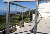 Stainless Steel Deck Railing Posts Bare San Diego Cable Railings for dimensions 3731 X 3145