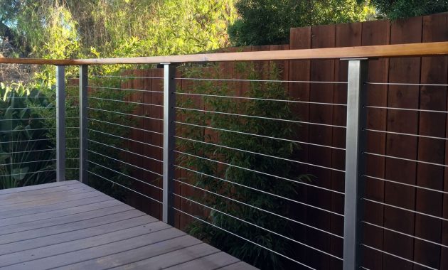 Stainless Steel Deck Railing Posts San Diego Cable Railings in size 1710 X 850