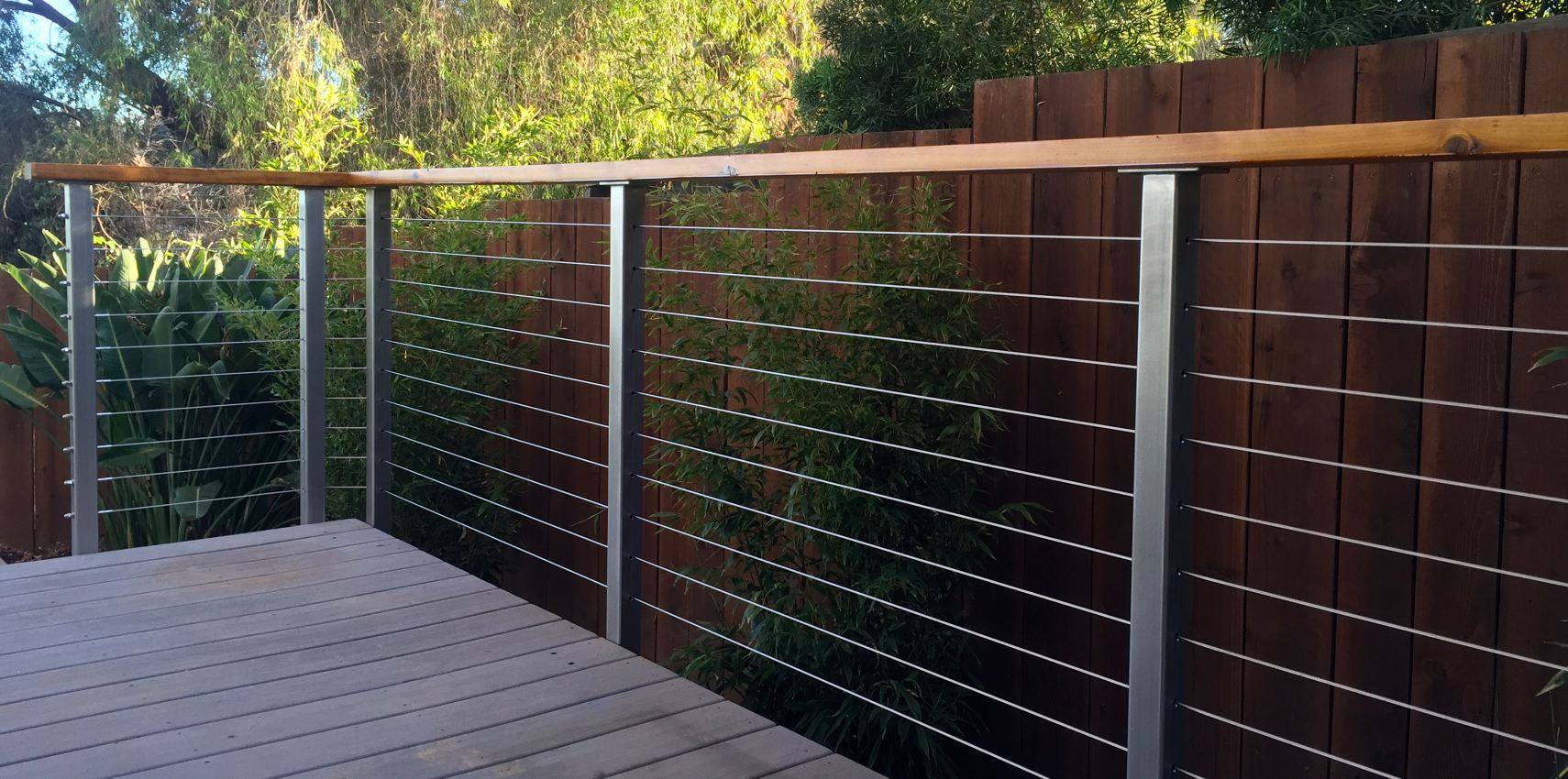 Stainless Steel Deck Railing Posts San Diego Cable Railings in size 1710 X 850