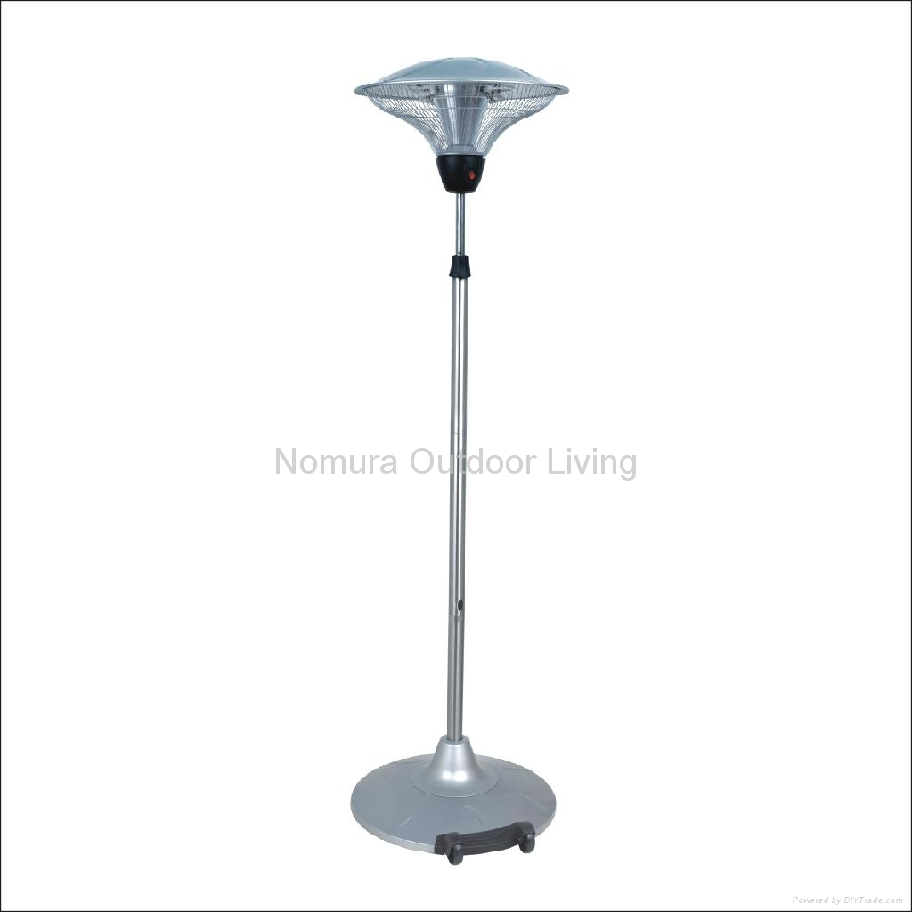 Stainless Steel Outdoor Electric Patio Heater Npo 15l00 Nomura throughout sizing 1024 X 1024
