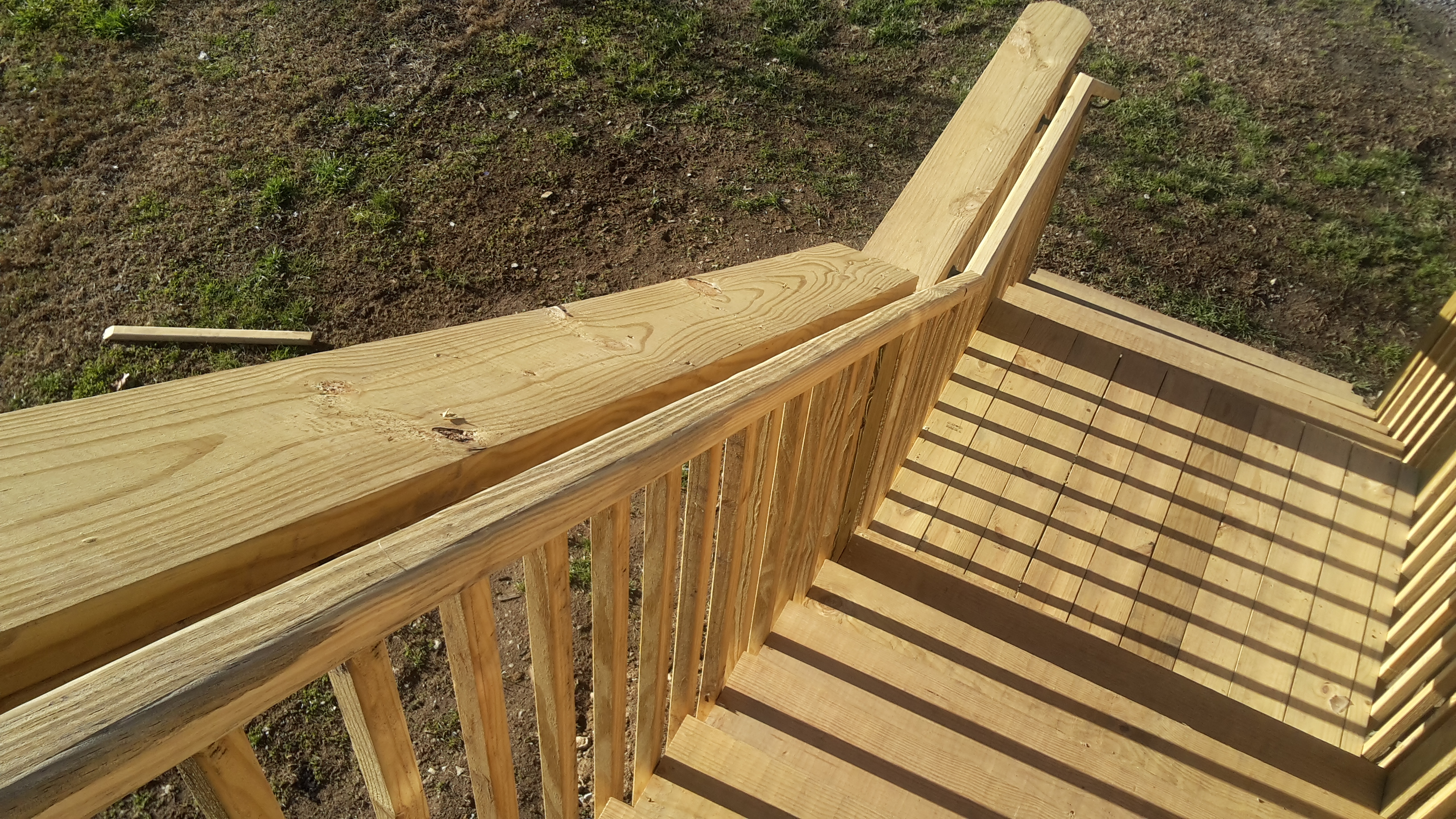 Stair Railing Height For Decks Ramps And Interiors for proportions 3264 X 1836