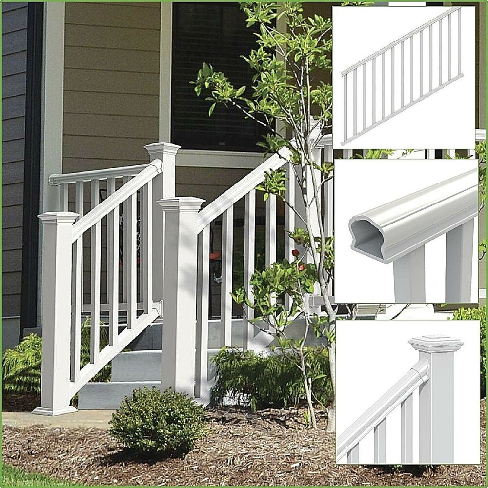 Stair Railing Kit Traditional Veranda Durable Handrail Vinyl Porch regarding dimensions 1000 X 1000