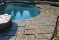 Stamped Concrete Pool Deck Sealed With The Foundation Armor Ar350 throughout size 3984 X 2241