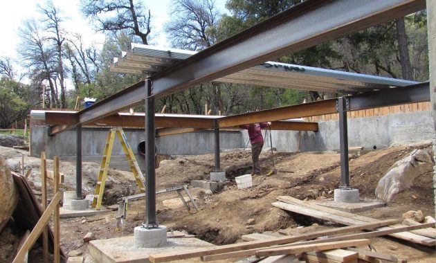 Steel Beams And A Metal Pan Deck Fine Homebuilding with measurements 1200 X 900