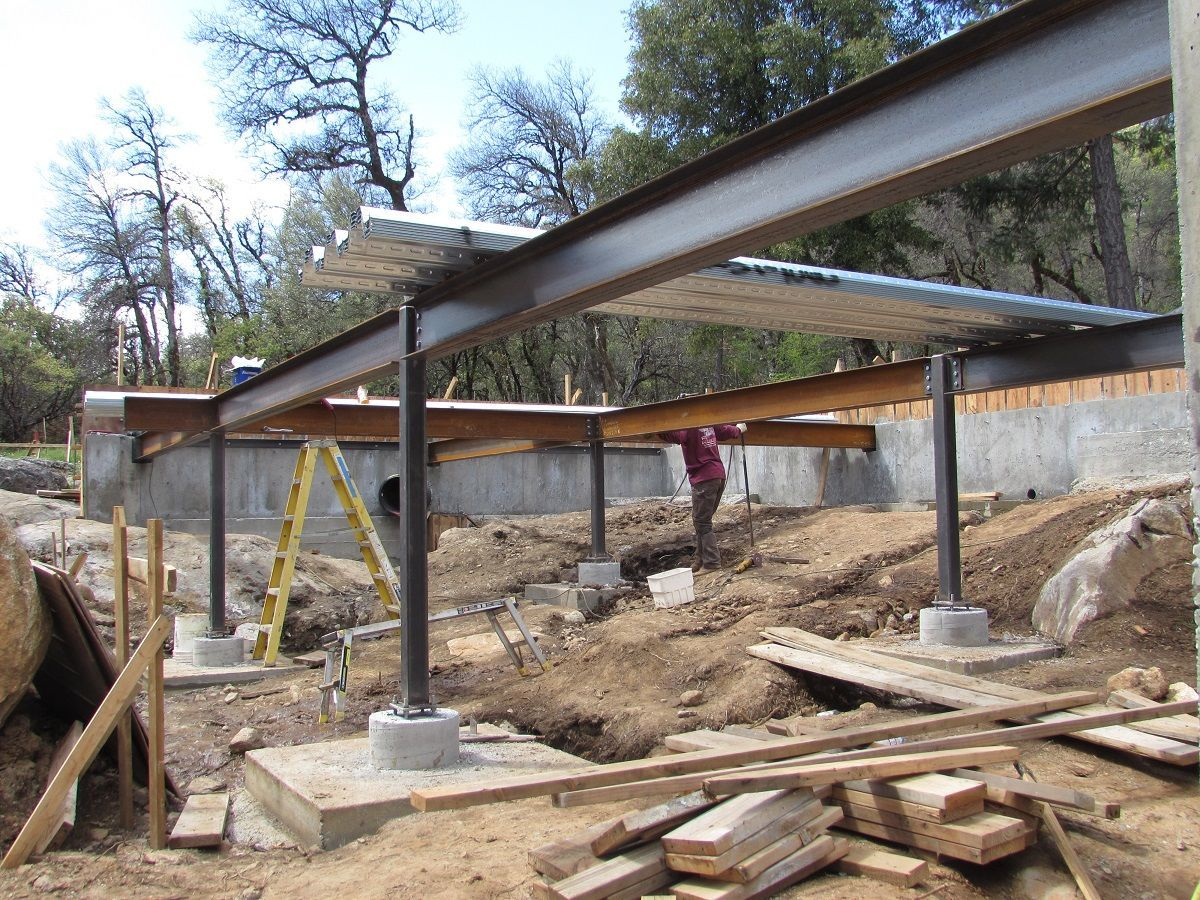 Steel Beams And A Metal Pan Deck Fine Homebuilding with measurements 1200 X 900