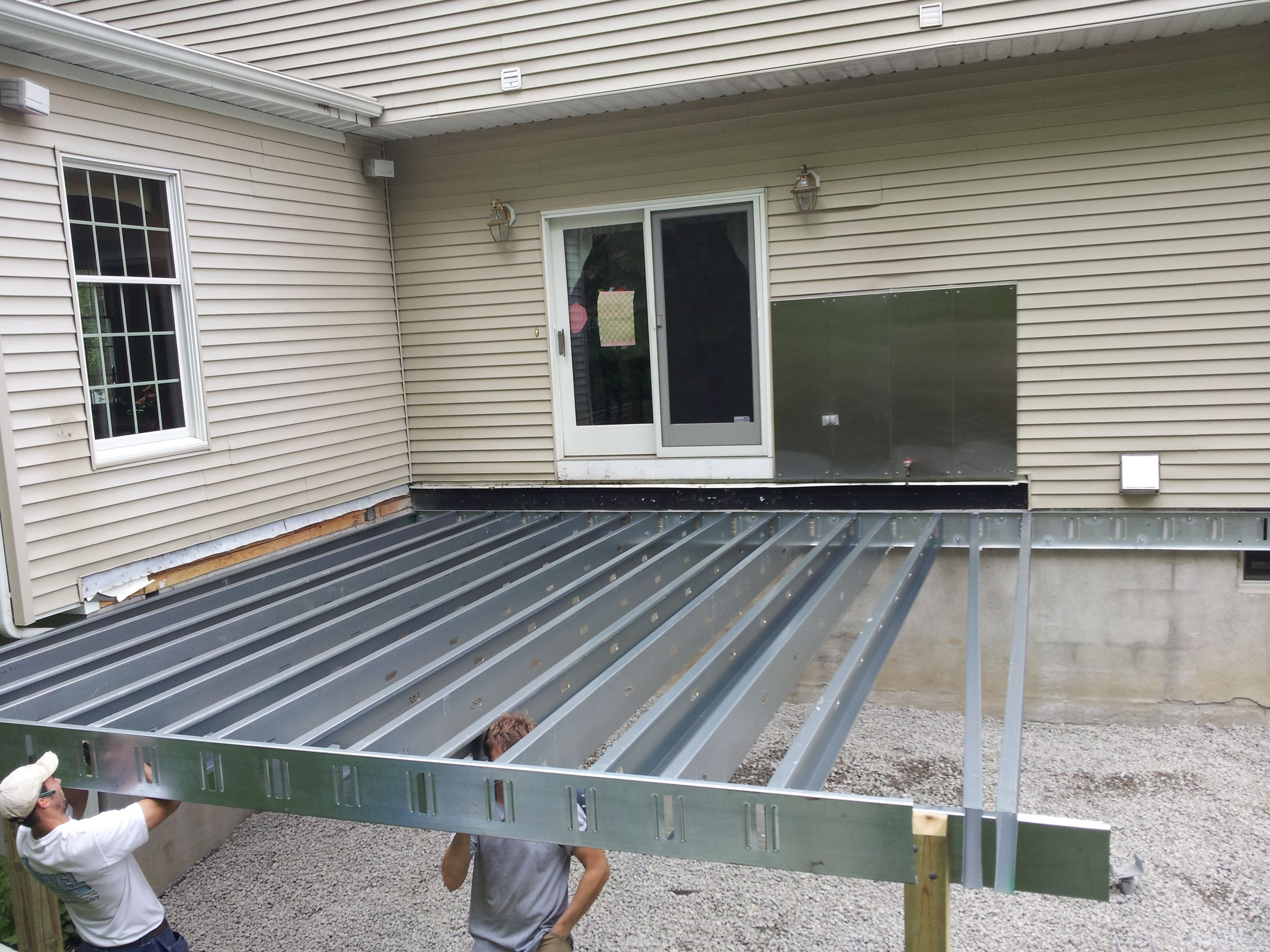 Steel Deck Framing In New Jersey Decks 4 Cabin Deck Framing intended for measurements 3264 X 2448