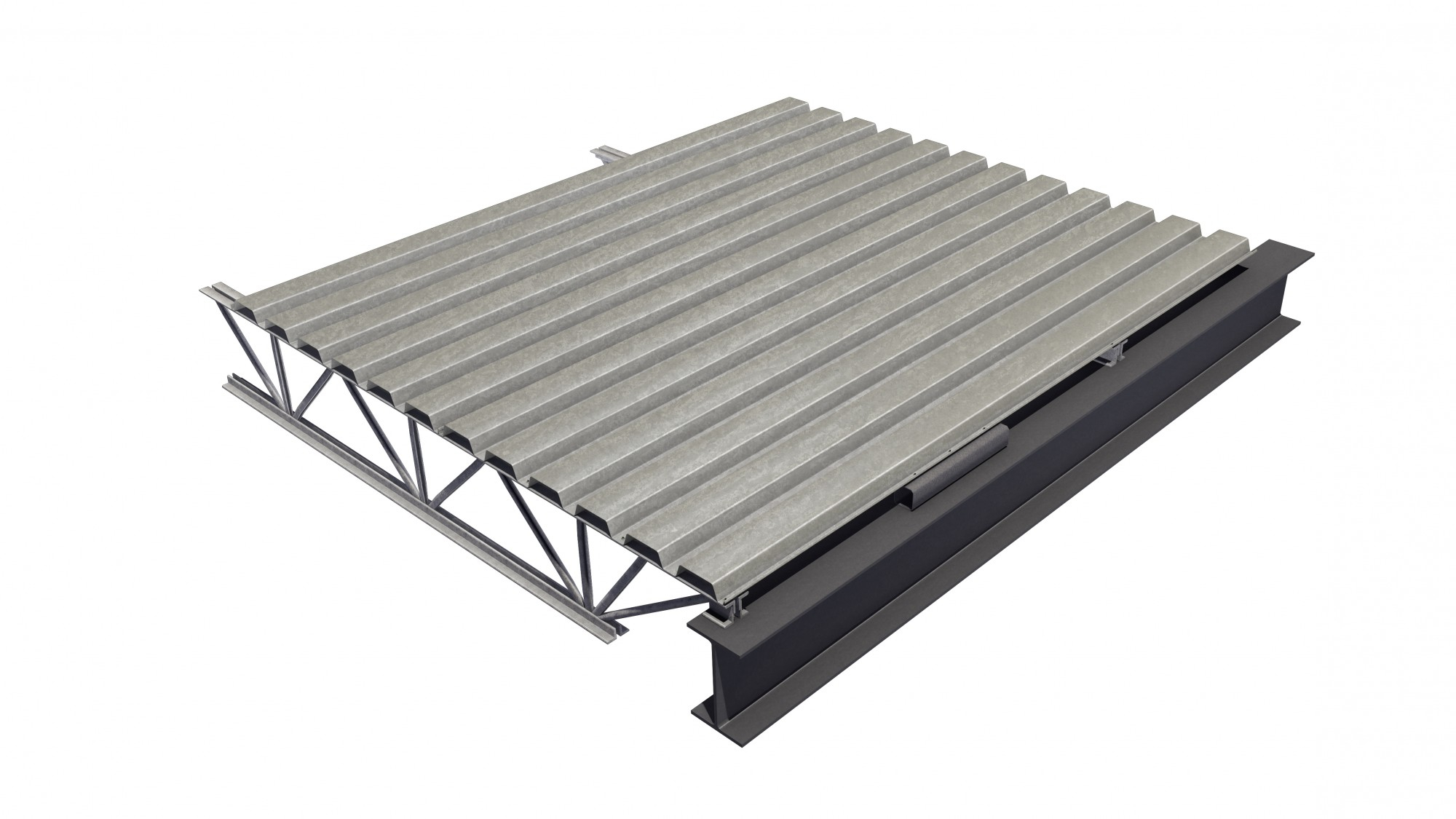 Steel Deck Is A Cold Formed Corrugated Steel Sheet Canam Buildings intended for sizing 2000 X 1125