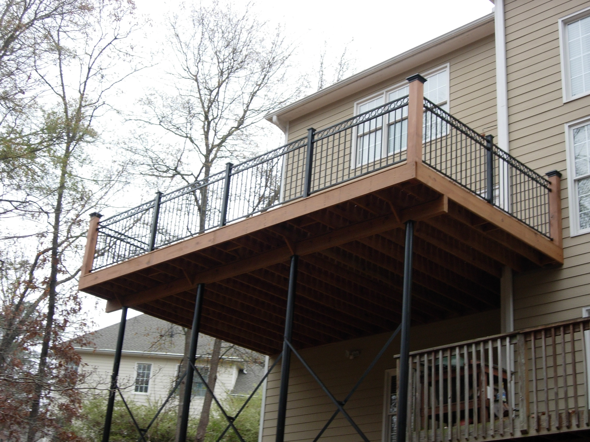 Steel Deck Posts Dream Porch Railing Ideas Stainless Cable In intended for dimensions 2272 X 1704