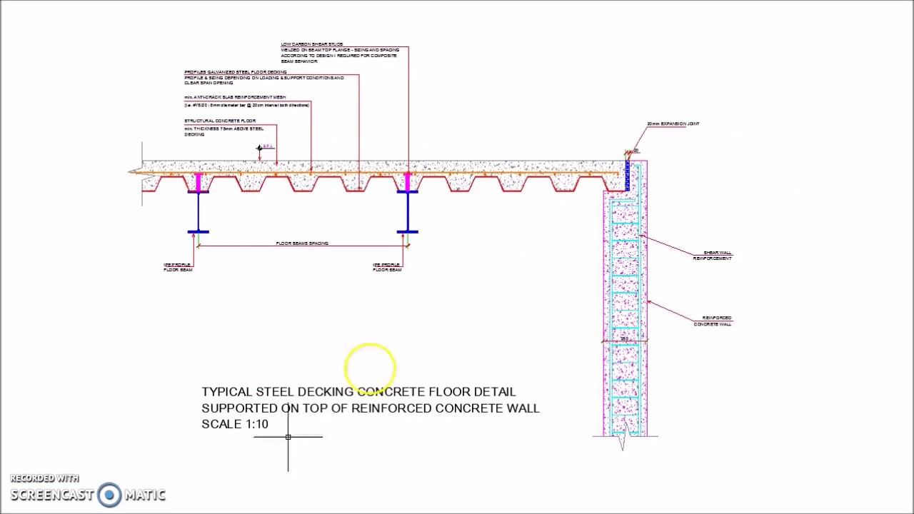 Steel Decking Floor Supported On Reinforced Concrete Wall intended for proportions 1280 X 720