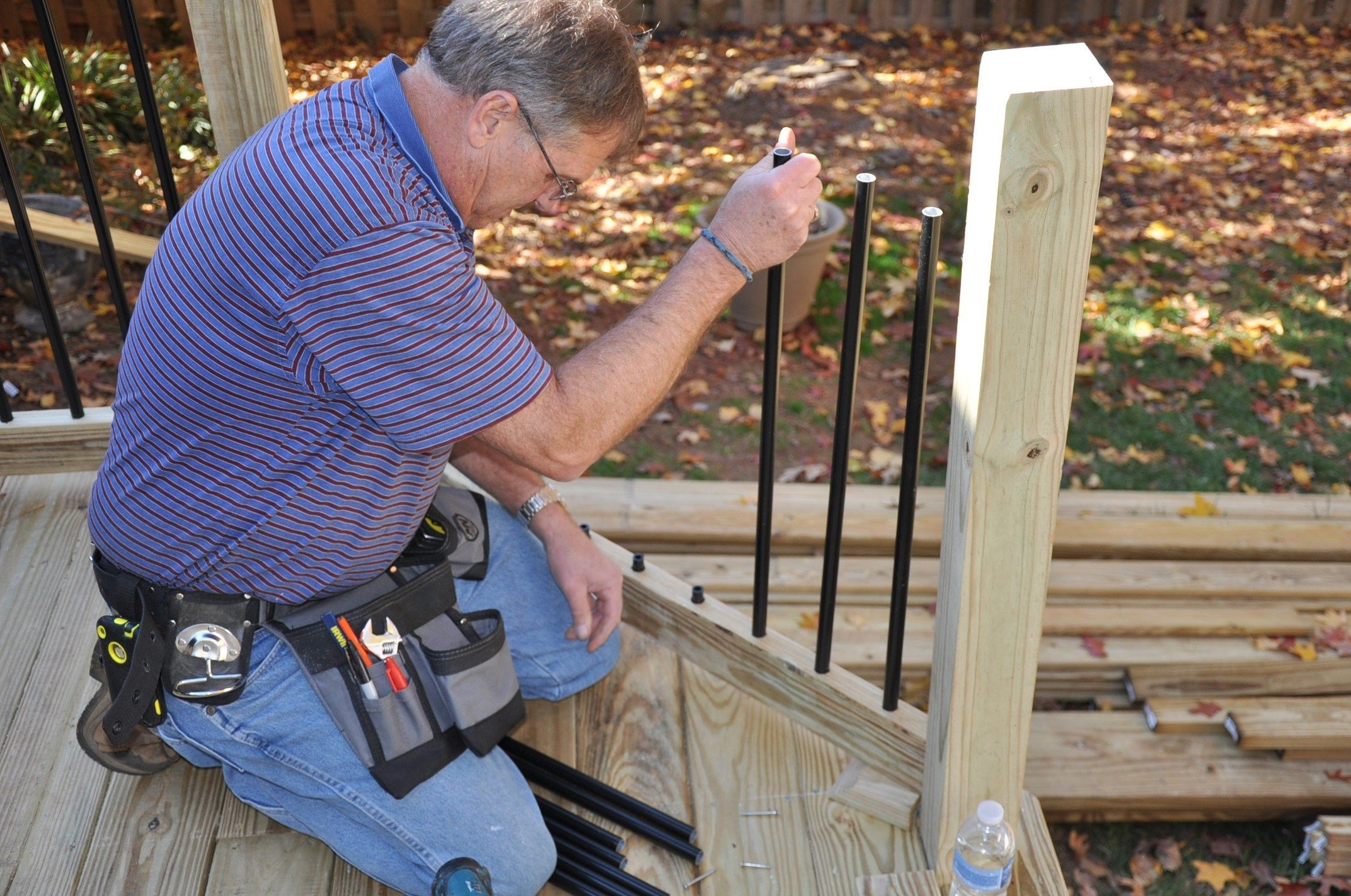 Step Step Instructions On Installing Deck Rail Balusters Learn throughout size 2144 X 1424