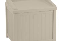 Suncast 22 Gallon Deck Box With Seat Light Taupe Ss1000 Walmart within proportions 2000 X 2200