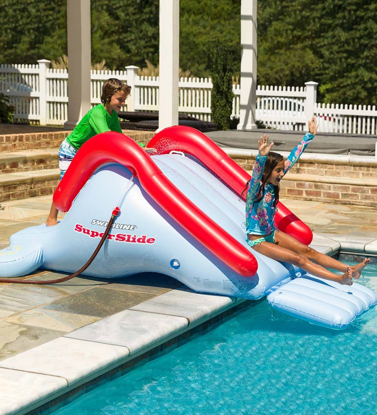 Super Backyard Water Slide 10 Years Old Ages Hearthsong regarding proportions 1200 X 1321