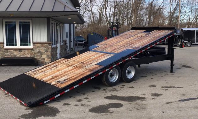 Sure Trac Gooseneck Deckover Hydraulic Tilt Flatbed Trailer 102x22 for size 1280 X 720