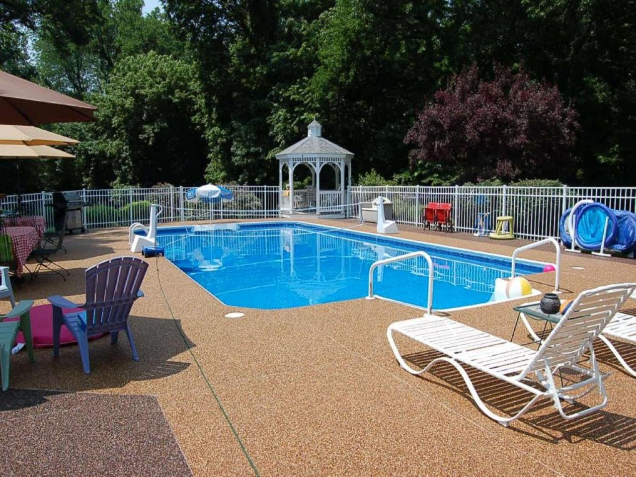 Swiming Pools Above Ground Pool Deck Carpet With Elegant Gazebo intended for size 1280 X 960
