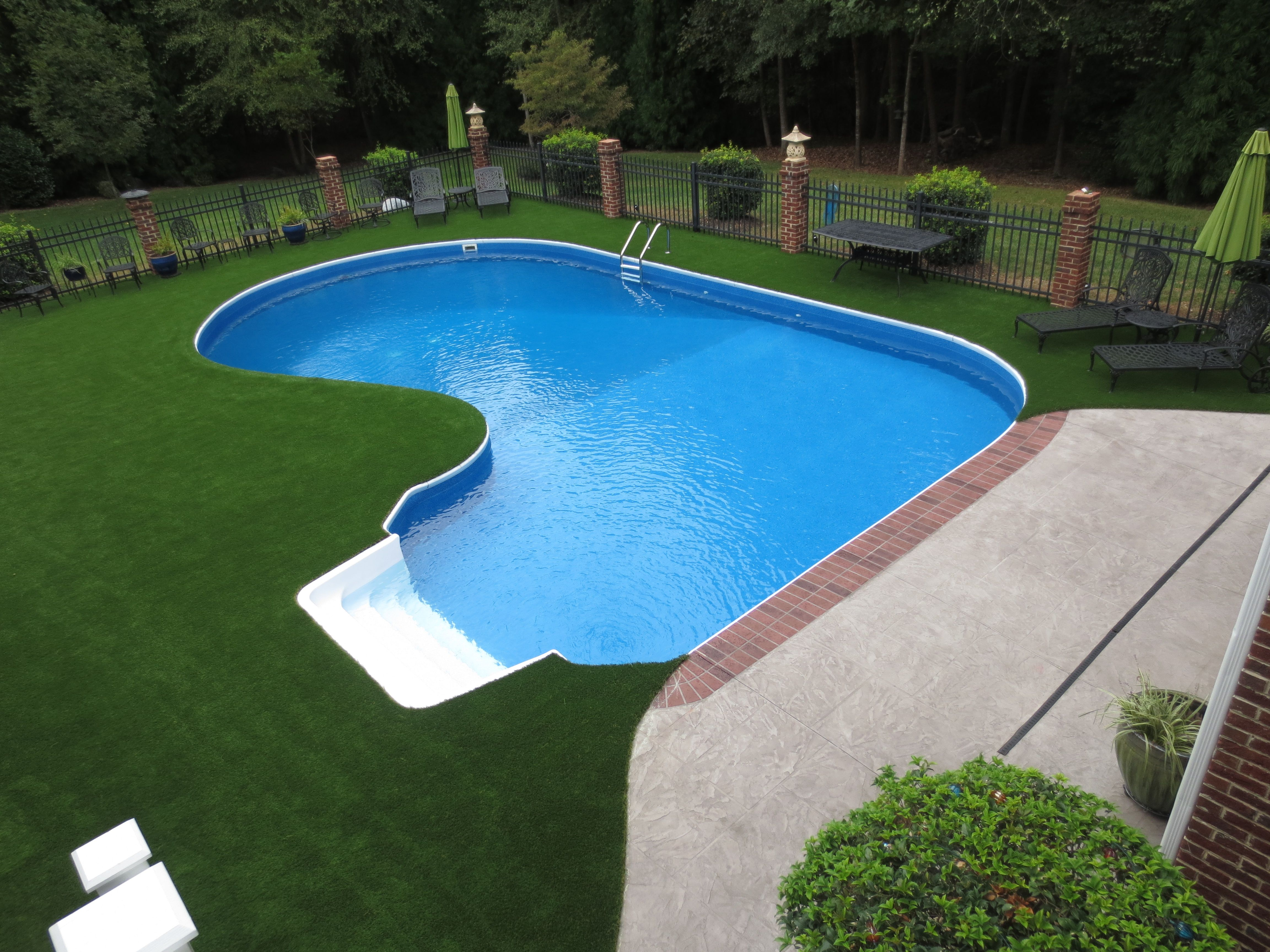 Swimming Pool Surround With Artificial Turf Swimming Pool with proportions 4608 X 3456