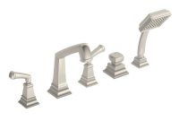 Symmons Oxford 2 Handle Deck Mount Roman Tub Faucet With Handshower intended for measurements 1000 X 1000