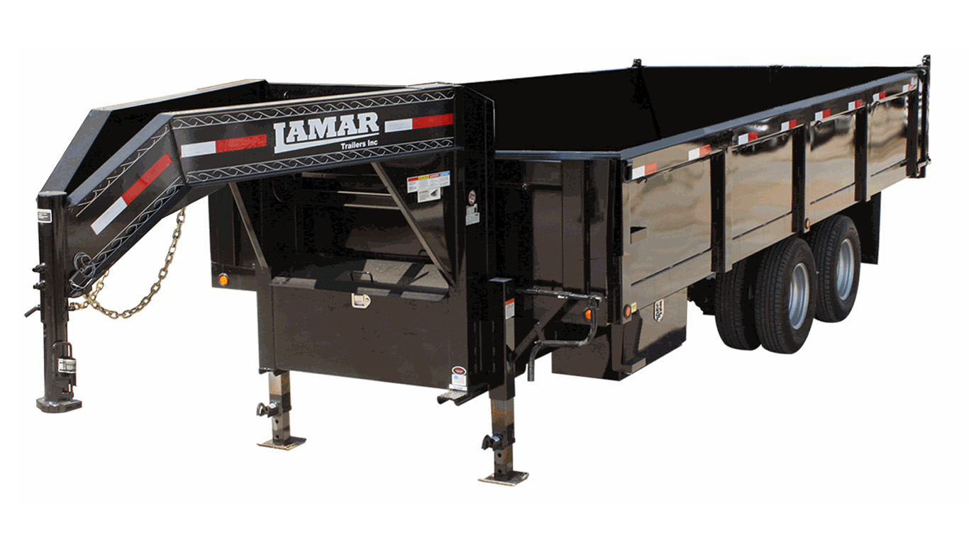 Tandem Dual Dump Trailer Dual Dump Trailer 4 Sides Lamar Trailers in dimensions 1366 X 768