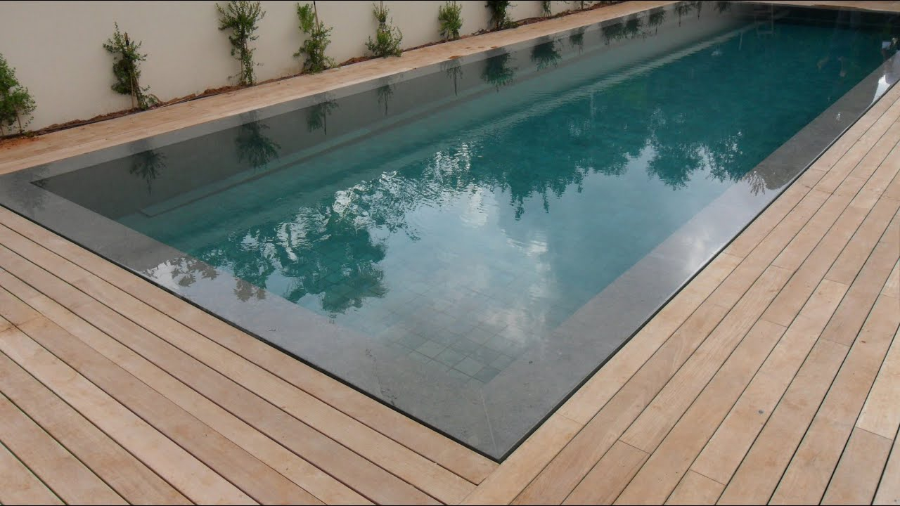 Teak Decking Installation Around Swimming Pool With Hidden Fasteners within proportions 1280 X 720