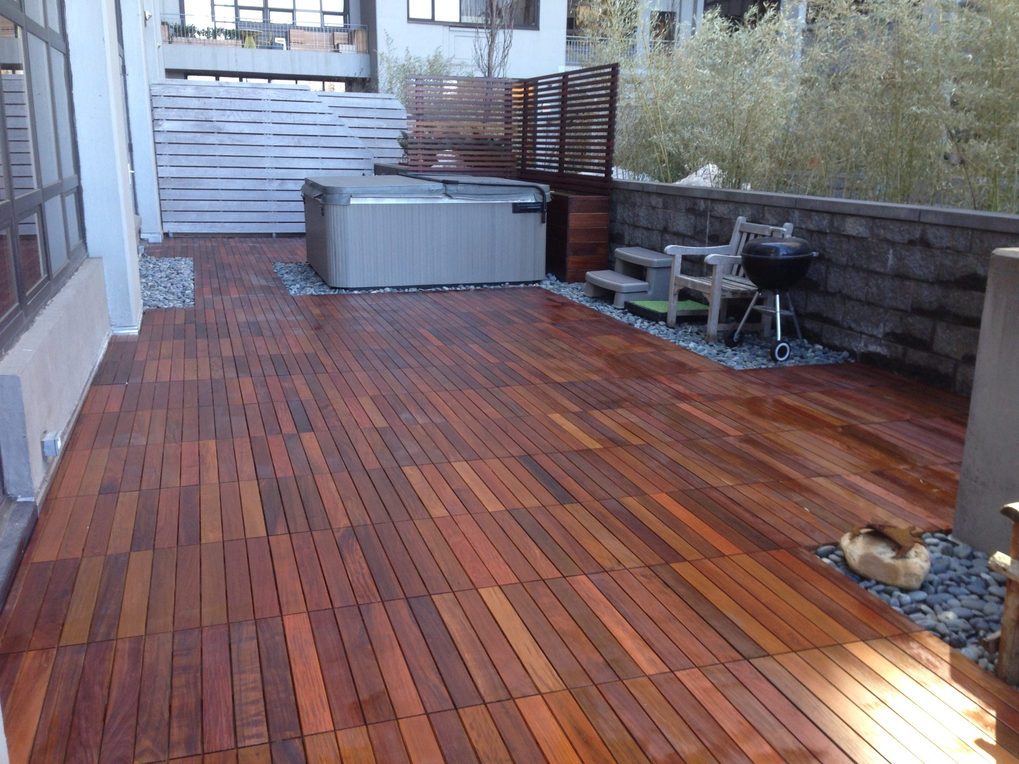 Teak Snap Together Decking And Decks Ipe Deck Tiles Ironwood Deck with proportions 2048 X 1536