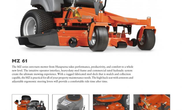 The Mz Series Zero Turn Mower From Husqvarna Takes Performance with size 789 X 1024