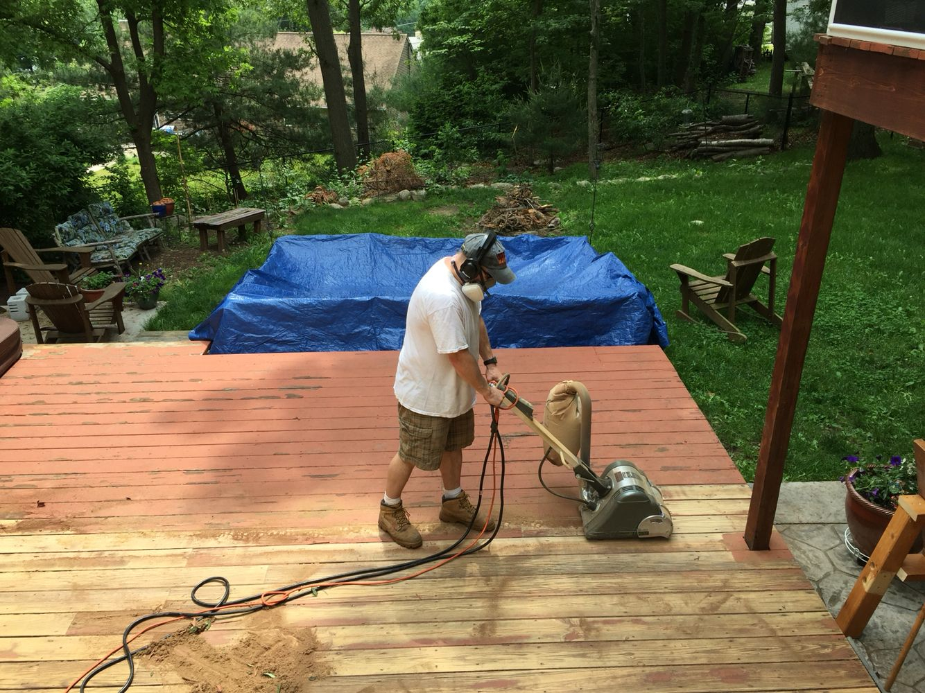 The Second Weekend We Rented A Drum Sander This Worked Much Better intended for measurements 1334 X 1000