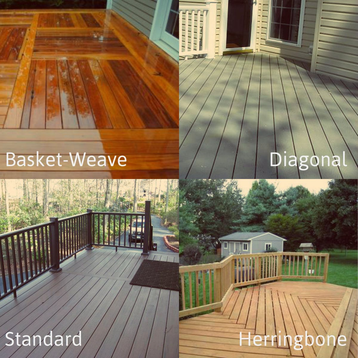 There Are All Types Of Decking Patterns To Choose From Basket Weave with sizing 1200 X 1200