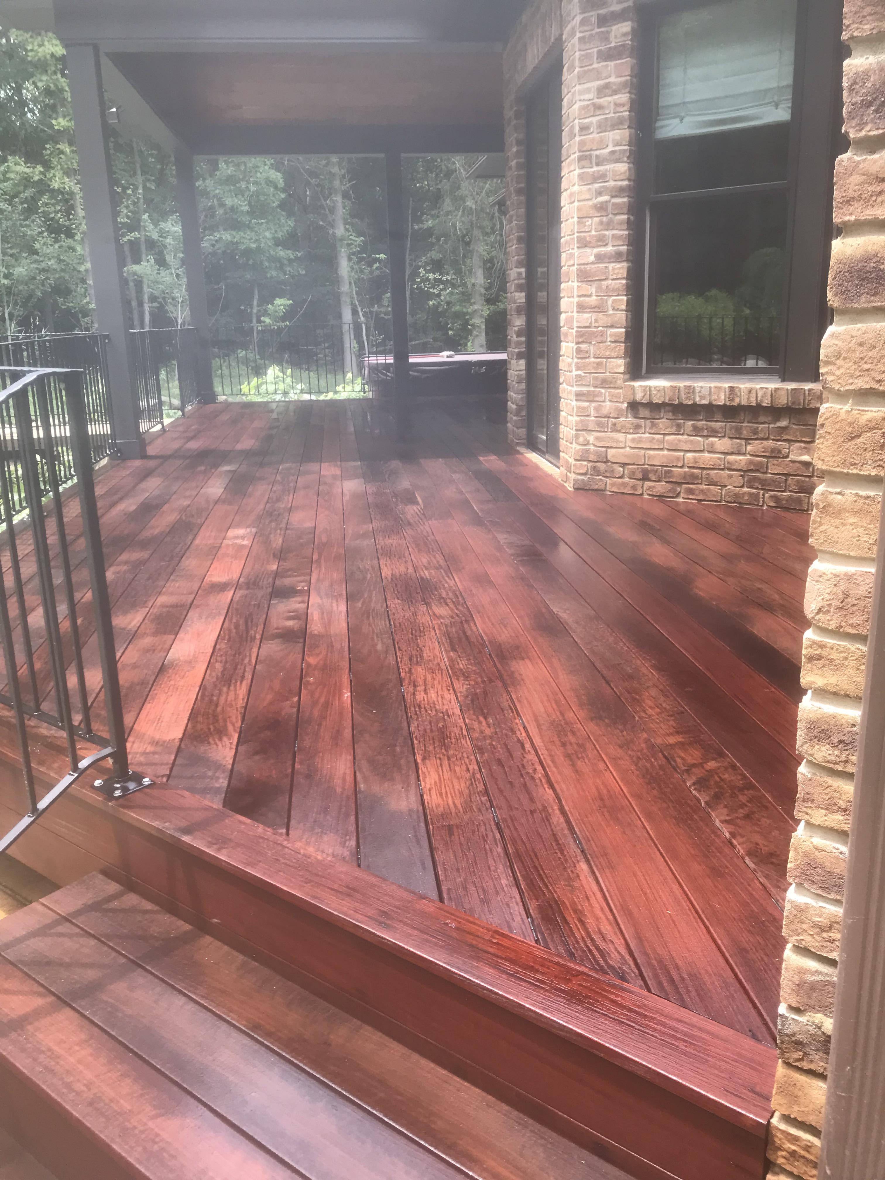 This Is An Brazilian Mahogany Ipe Deck I Washed Last Year One Of My for measurements 3024 X 4032