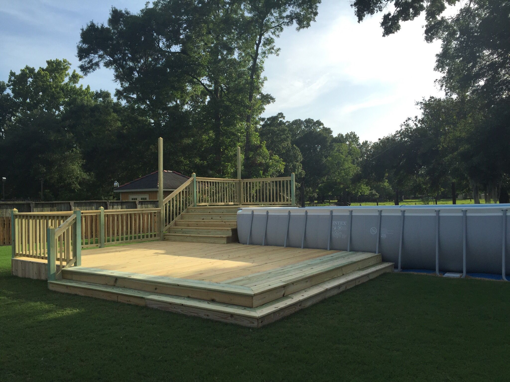 This Is Our Pool Deck For A Rectangle Above Ground Pool I Found in proportions 2048 X 1536