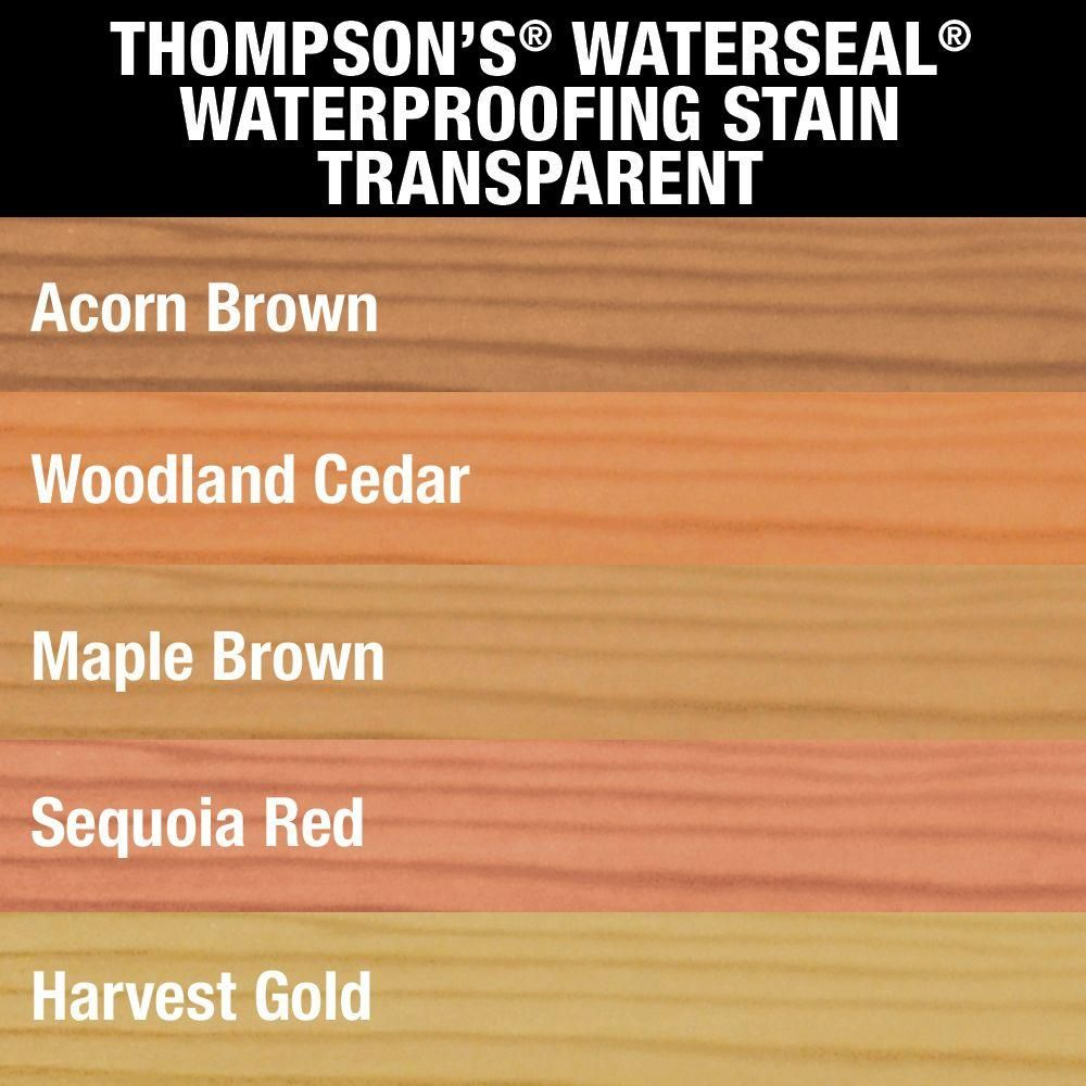 Thompsons Waterseal 1 Gal Transparent Acorn Brown Waterproofing in measurements 1000 X 1000