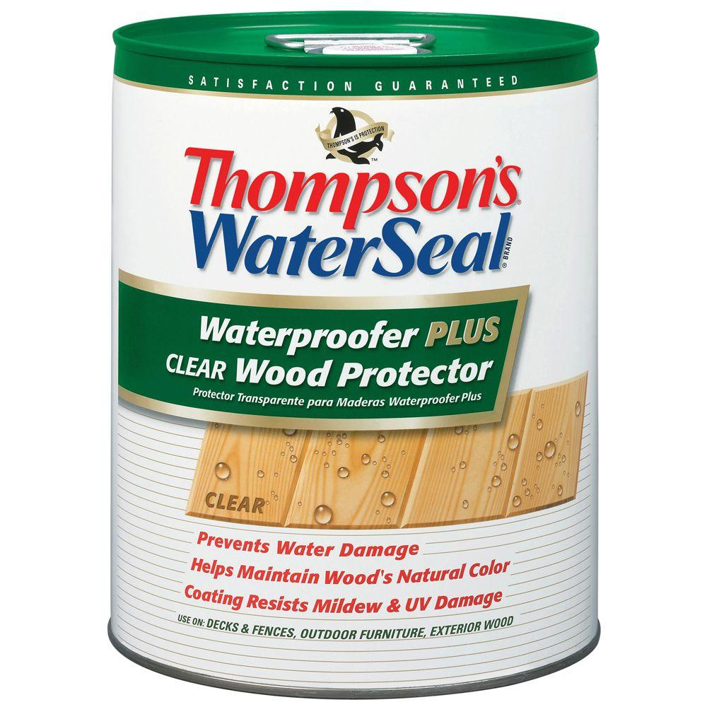 Thompsons Waterseal 5 Gal Waterproofer Plus Clear Wood Protector intended for sizing 1000 X 1000