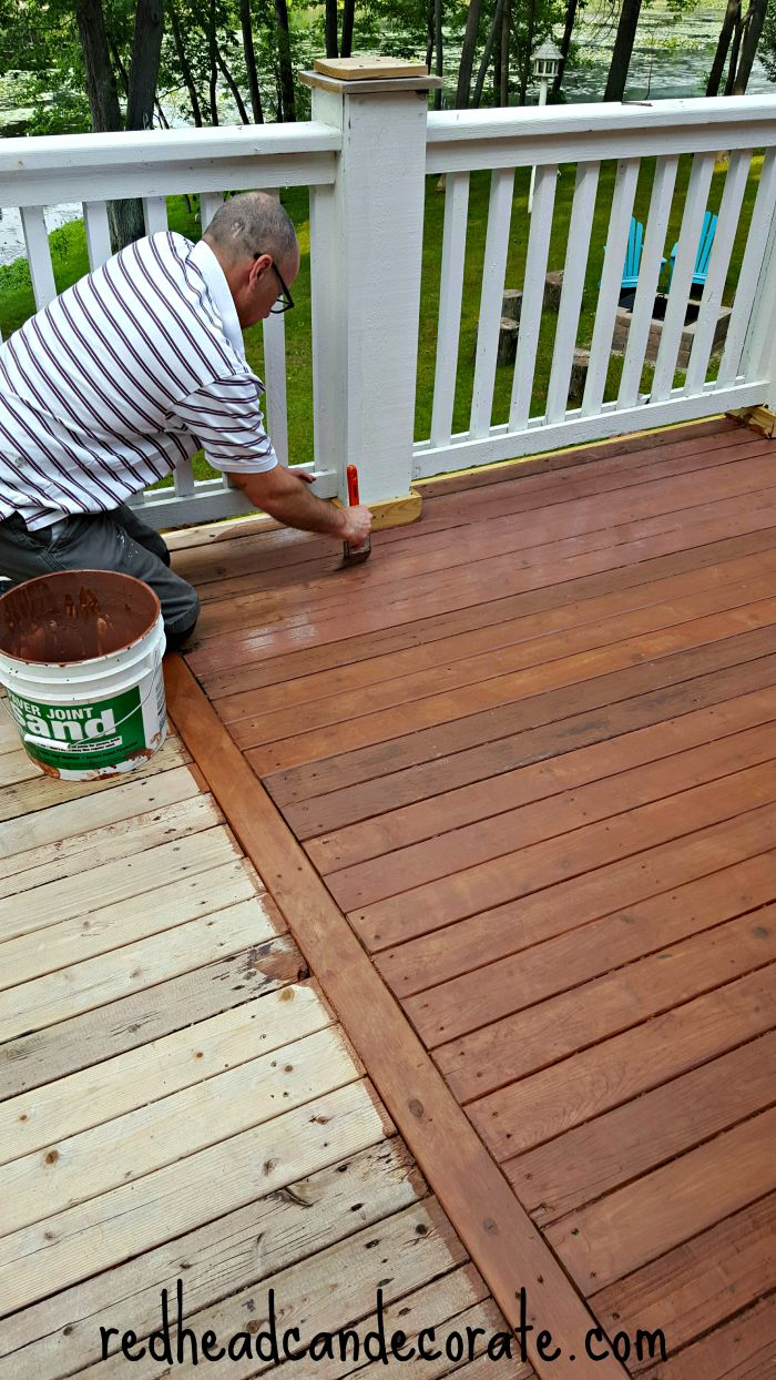 Thompsons Waterseal Deck Makeover Redhead Can Decorate throughout measurements 700 X 1244