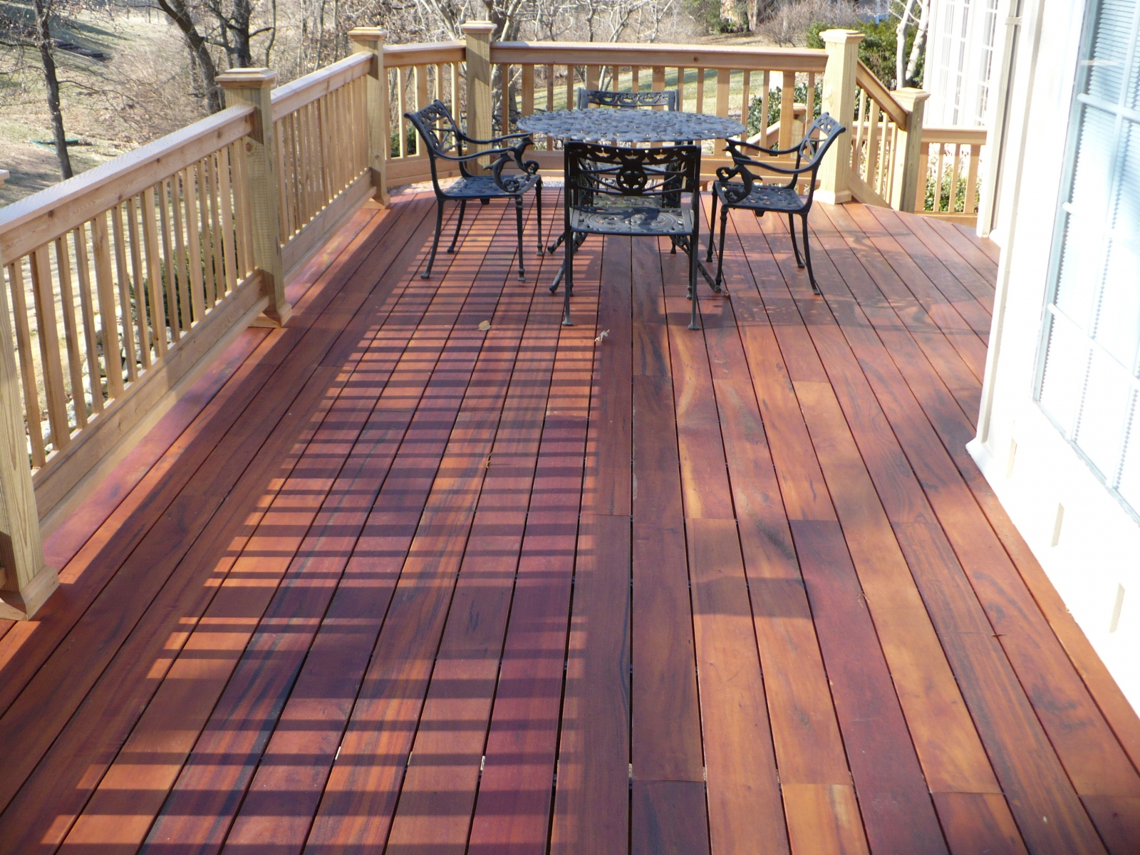 Tiger Wood Exotic Hardwood Decking Chesterfield Fence And Deck Co for proportions 1600 X 1200