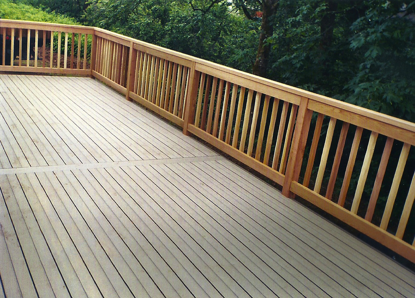 Timbertech Composite Deck Clear Cedar Railing All American Deck in sizing 1371 X 986
