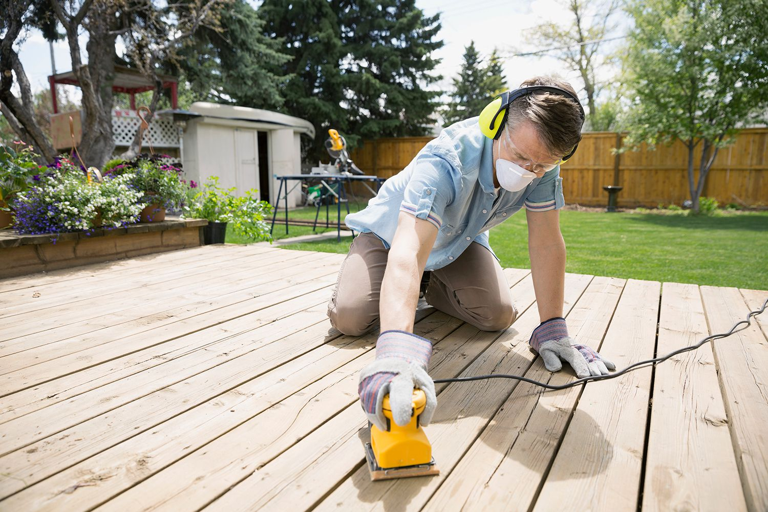 Tips For Sanding A Wood Deck Before Refinishing intended for measurements 1500 X 1000