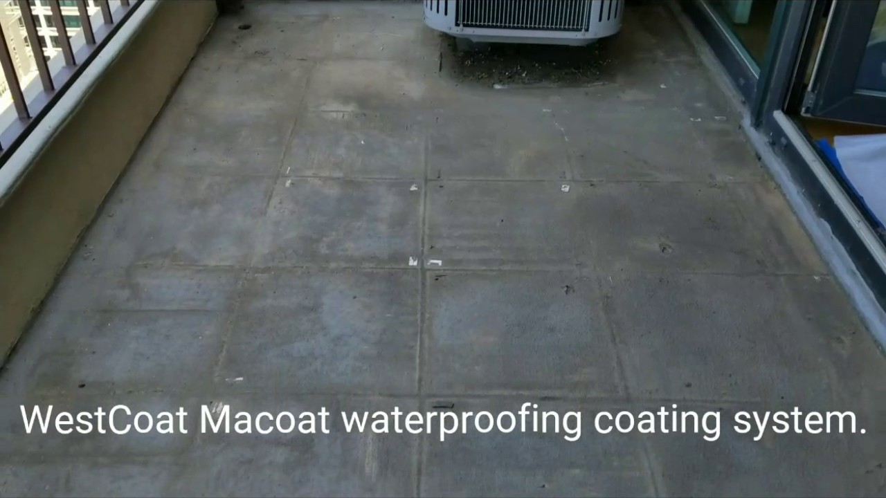Titan Exteriors Macoat Waterproofing Coating System Over Concrete throughout proportions 1280 X 720