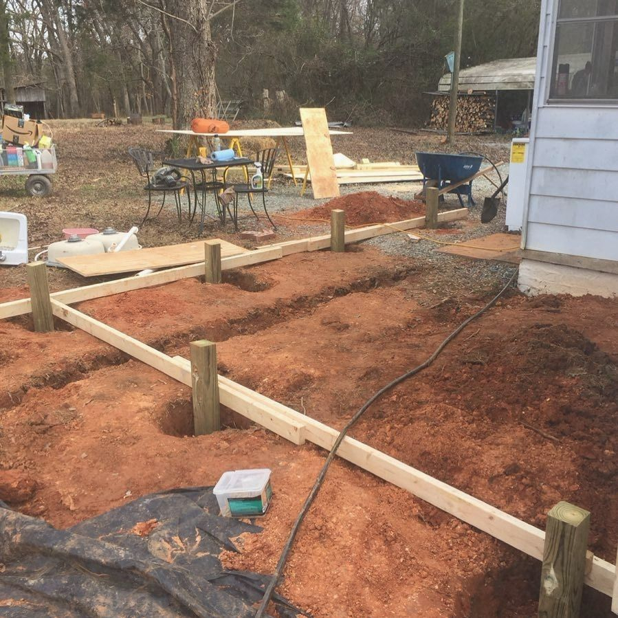 Pouring Footings