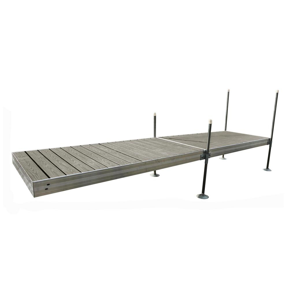 Tommy Docks 16 Ft Long Straight Aluminum Frame With Decking inside measurements 1000 X 1000