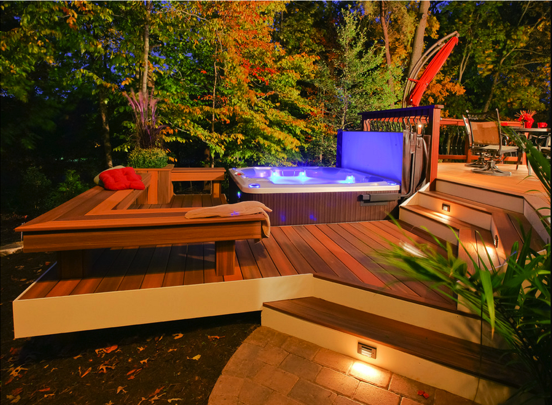 Top 10 Beautiful Backyard Designs Dream Home Hot Tub Backyard with regard to dimensions 1126 X 826