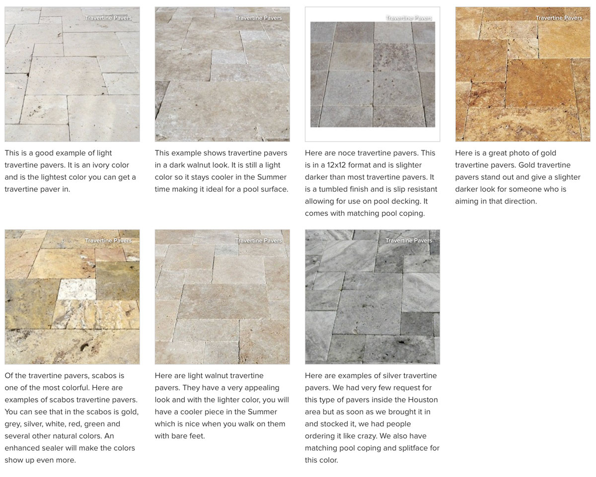 Travertine Pavers Colors And Patterns Guide 2016 Sefa Stone in size 1200 X 961