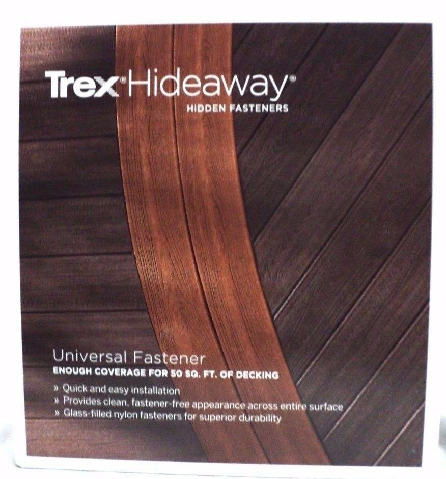 Trex Hideaway Hidden Universal Fastener For Pvc 50sq Ft Of Decking with dimensions 876 X 940