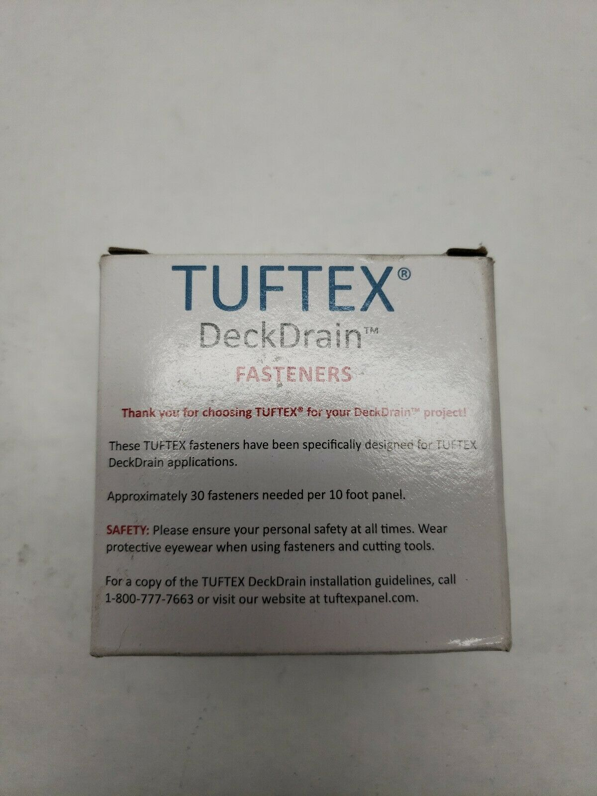 Tuftex Deck Drain Fasteners 100 Ct X 4 Boxes Tan 1 Screws Onduline inside sizing 1200 X 1600